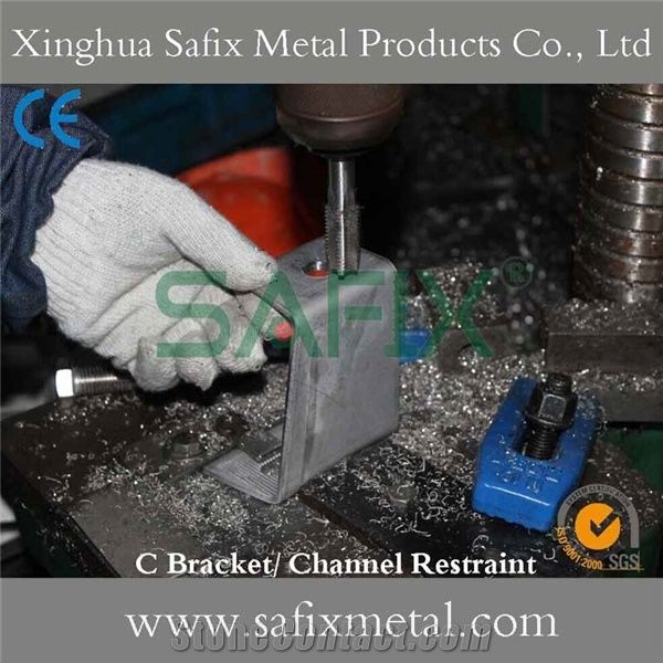 C Bracket System/ Heavy Duty Bracket/ Channel Restraint/ Stone Anchor/ Channel Support for Stone Cladding System