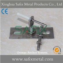 Omega Bracket/ Stone Anchor/ Granite/ Granite Anchorage/ Marble Fixings /Channel Support/ Marble Angle/ Natural Stone Anchor Fixings/ C Channel Anchor