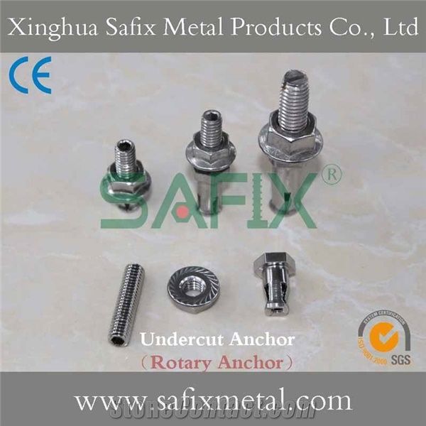 Undercut Anchor/ Undercut Bolt/ Back Bolt/ Stainless Steel 304(A2) 316l(A4) Stone Cladding Anchor