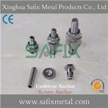 Undercut Anchor/ Undercut Bolt/ Back Bolt/ Stainless Steel 304(A2) 316l(A4) Stone Cladding Anchor