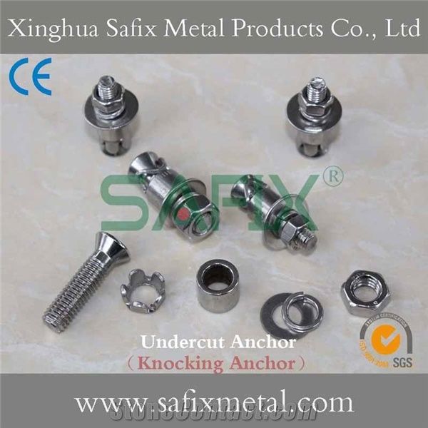 Undercut Anchor/ Undercut Bolt/ Back Bolt/ Stainless Steel 304(A2) 316l(A4) Stone Cladding Anchor