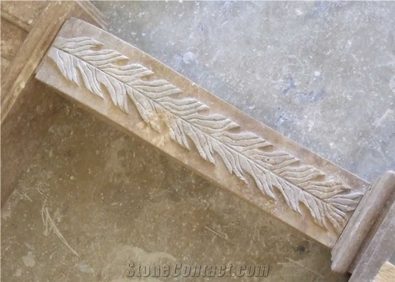 Noce Travertine Fireplace