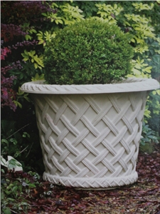 Artificial Beige Sandstone Flower Pots