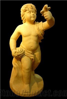 Beige Sandstone Human Sculpture, Beige Sandstone Sculpture & Statue
