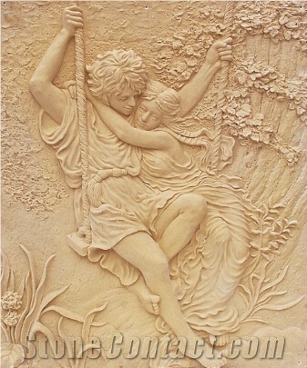 China Beige Wall Human Relieve