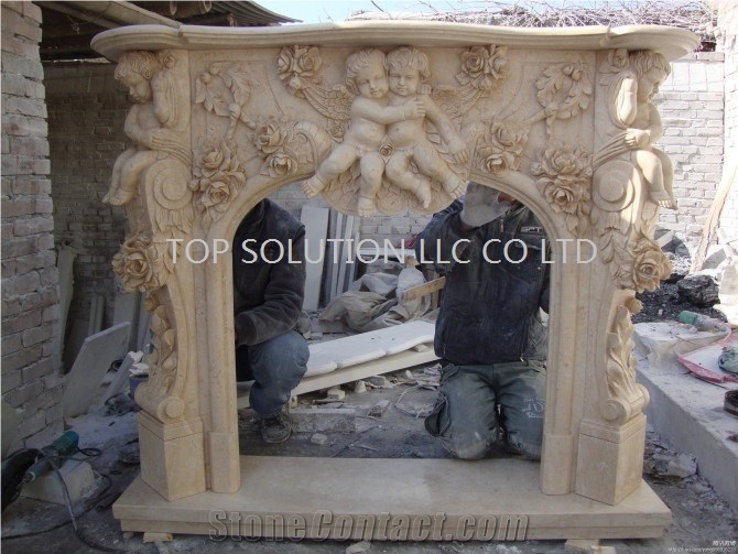 Sandstone Fireplace