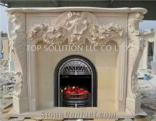 Sandstone Fireplace