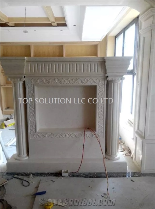 Sandstone Fireplace