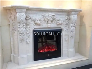Sandstone Fireplace