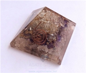Rca Orgone Energy Pyramid, Wholesale Rose Crystal Amethyst Pyramid, Healing Crystal and Meditation