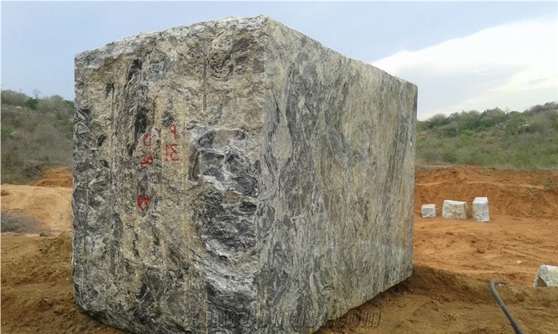 Silver Clouds Granite, Silver Cloud Granite Block
