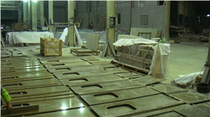 China Juparana Grey Granite Countertop for Kitchen
