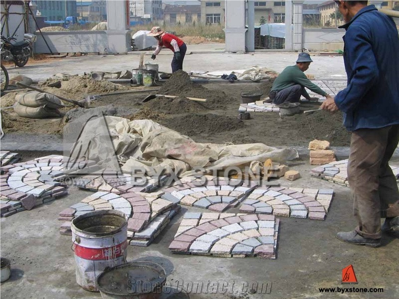 G603 + G682 + G654 Putian Red Naturalgarden Paving Stone / Cobblestone