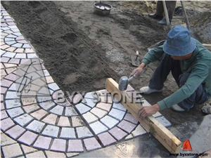 G603 + G682 + G654 Putian Red Naturalgarden Paving Stone / Cobblestone