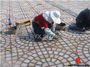 G603 + G682 + G654 Putian Red Naturalgarden Paving Stone / Cobblestone