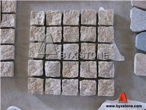 Yellow / Grey Natural Granite Paving Stone for Garden