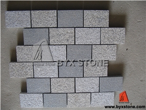 Yellow / Grey Natural Granite Paving Stone for Garden