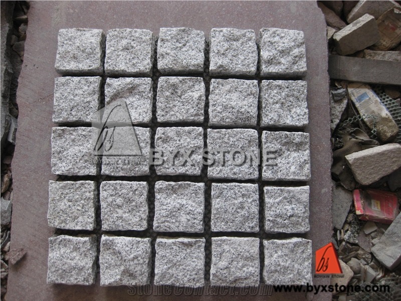 Yellow / Grey Natural Granite Paving Stone for Garden