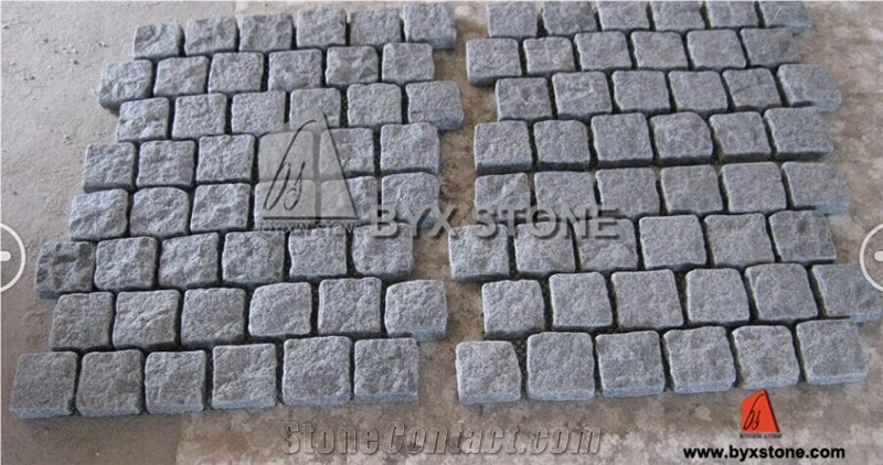 Yellow / Grey Natural Granite Paving Stone for Garden