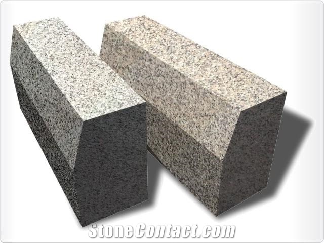 Apricot Granite Kerbstone