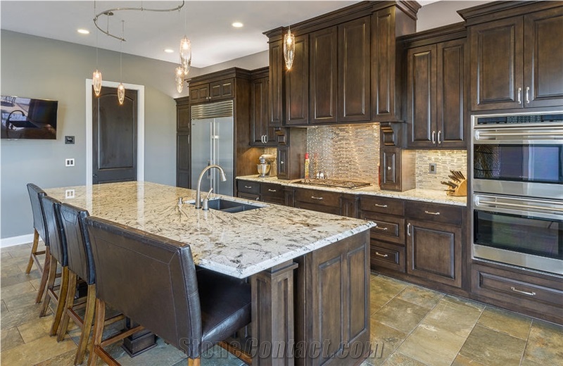Arctic Cream Granite Kitchen Countertop