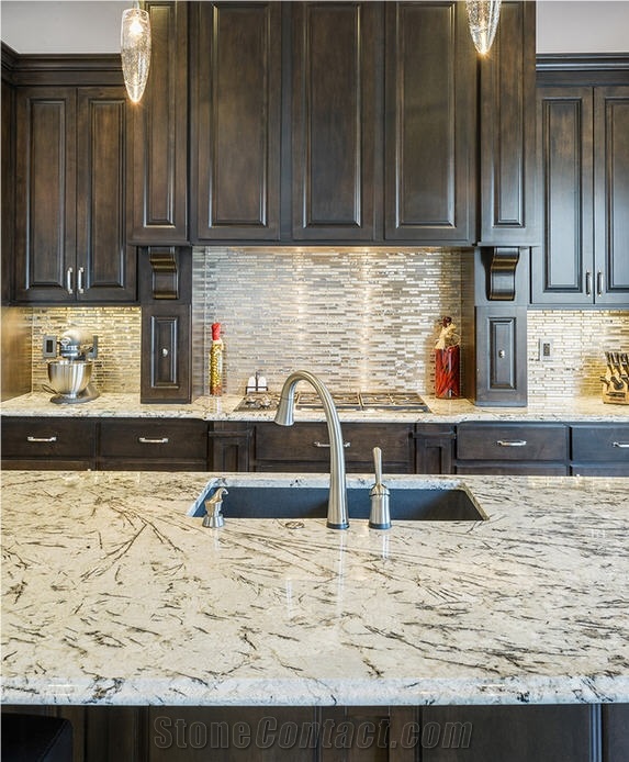 Arctic Cream Granite Kitchen Countertop