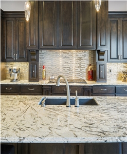 Arctic Cream Granite Kitchen Countertop