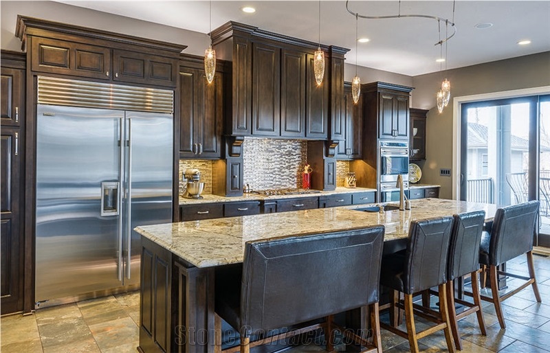 Arctic Cream Granite Kitchen Countertop