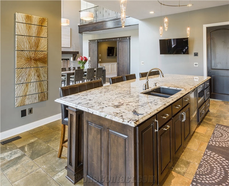 Arctic Cream Granite Kitchen Countertop
