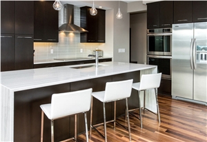 Macaubas White Quartzite Stunning Kitchen