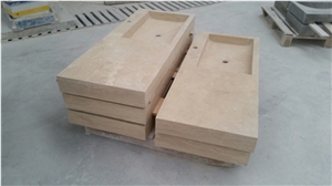 Basins and Sinks, Light Beige Travertine Sinks Basins and Sinks, Light Beige Travertine Sinks