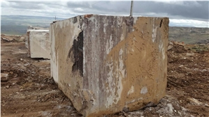Silver Travertine Block