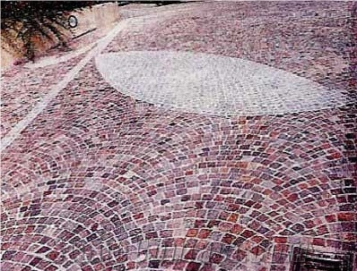 Porfido Sarentino Rosso Cubes for Road