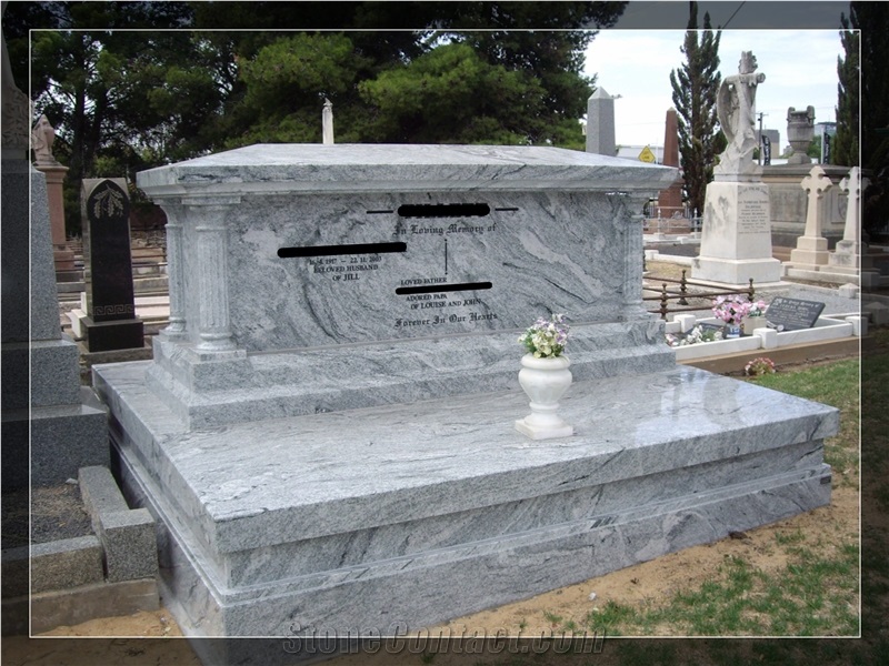 Viscount White Granite Monument,Western Style Tombstone,Australian Memorial