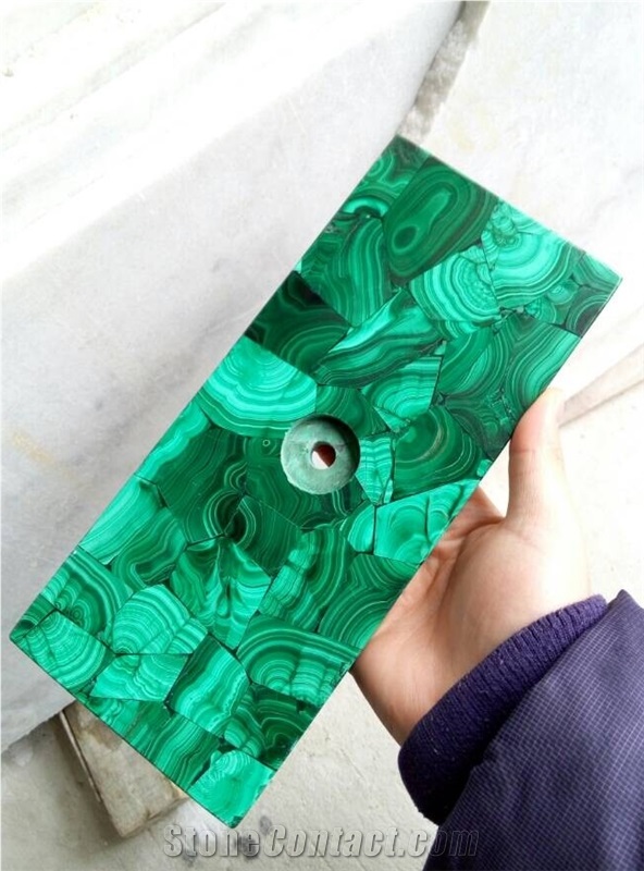 Gemstone Greem Malachite Blue Azurite Gemstone Tiles