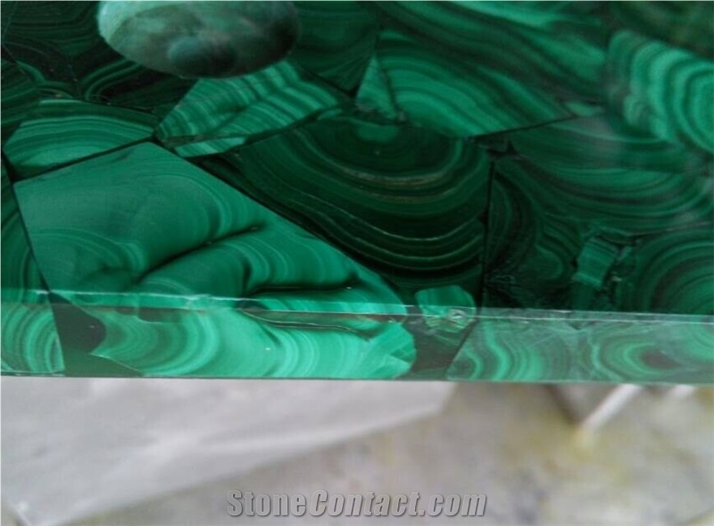 Gemstone Greem Malachite Blue Azurite Gemstone Tiles