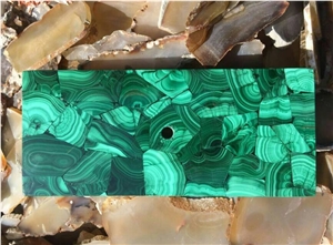 Gemstone Greem Malachite Blue Azurite Gemstone Tiles