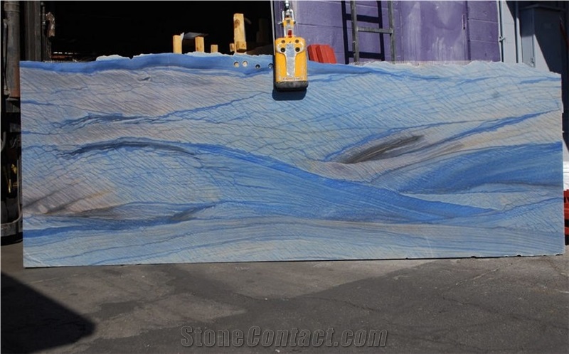Azul Macaubas Quartzite Tiles & Slabs, Blue Quartzite Brazil