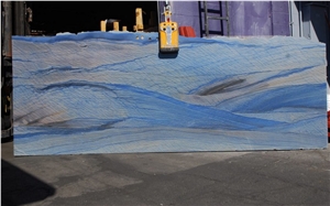 Azul Macaubas Quartzite Tiles & Slabs, Blue Quartzite Brazil