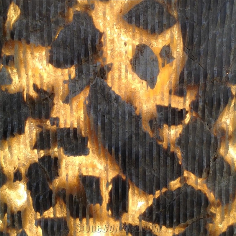 Translucent Golden Desert Grey Onyx