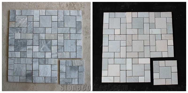 Multicolor Basketweave Mosaic