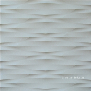 3d Beige Decorative Feature Stone Wall Panels, Beige Quartzite Building & Walling
