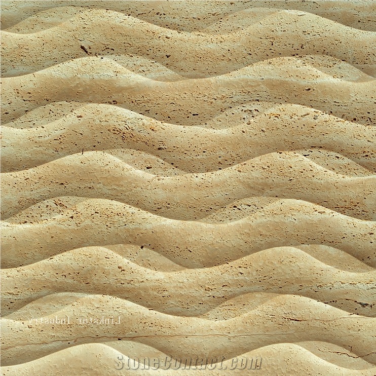 3d Decorative Beige Travertine Wall Panels,Indoor Wall Panels