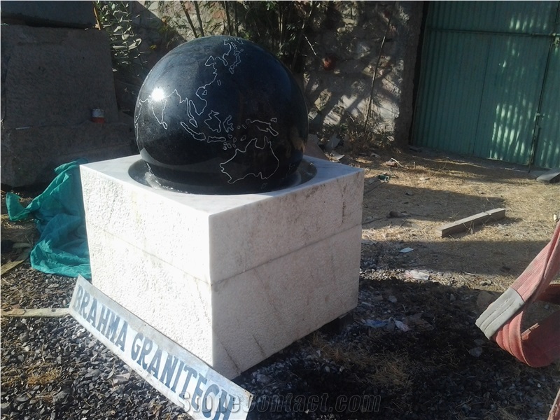 Big Granite Stone Water Fountain,Giant Granite Ball
