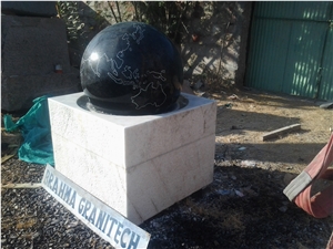 Big Granite Stone Water Fountain,Giant Granite Ball