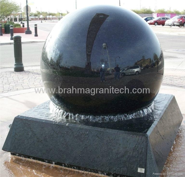 Black Granite Balls,Granite Bal,Sphere Fountain,Ball Fountain