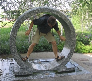 Granite Ring,Granite Wheel,Stone Ring,Rolling Ring,Marble Wheel,Ring Water Feature