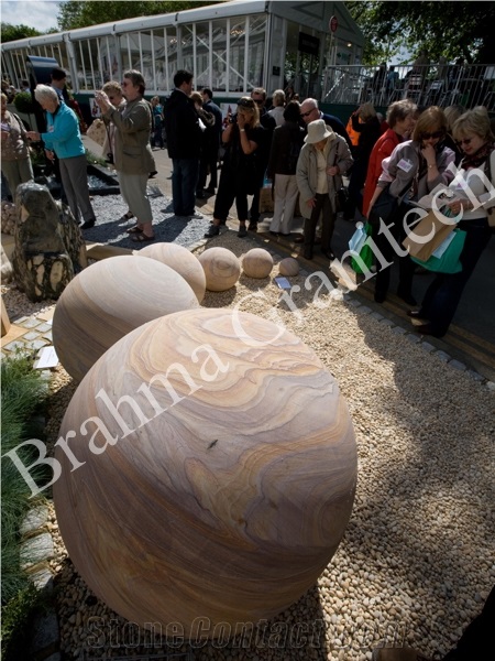 Rainbow Sandstone Ball,Sandstone Sphere,Sandstone Globe