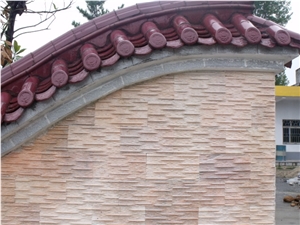 Feature Wall White/Black/Pink Culture Stone, Marble Machine-Cut Face + Handwork Rock,Mulicolor Marble Tile