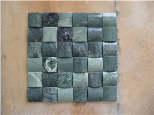 Green & White Mosaic,Multicolor Mosaic Split Face,Green Marble Mosaic Tumbled Face,Mosaic Tile